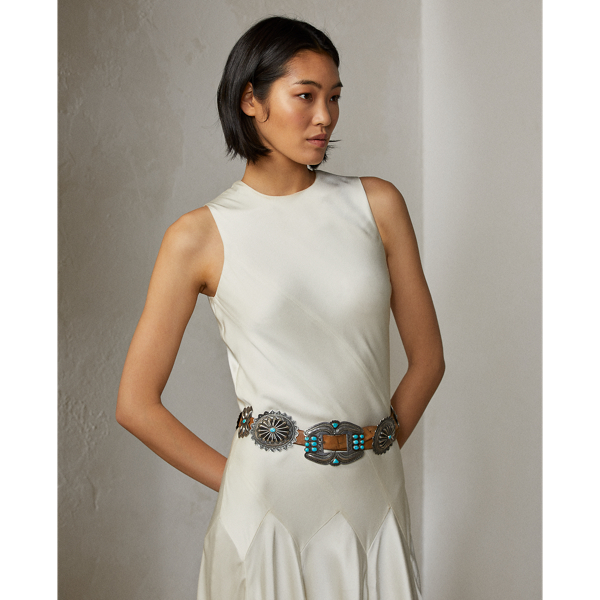 Alabaster Halie Satin Cocktail Dress Ralph Lauren Collection 4