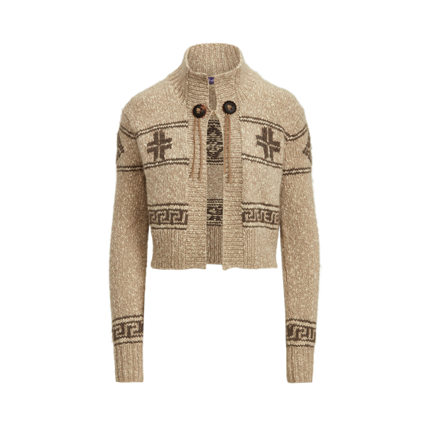 Cardigan in cashmere Ralph Lauren Collection in Porcino multicolore 2