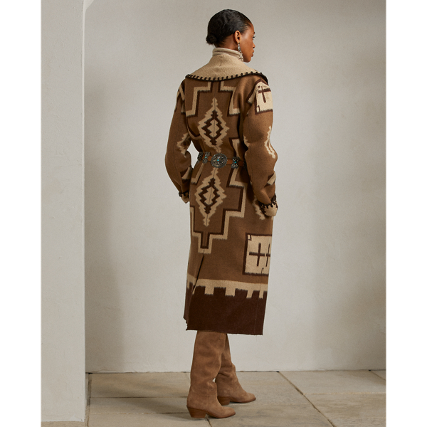 Wendemantel Nelma aus Wolle und Alpaka Ralph Lauren Collection in Braun/Creme 5