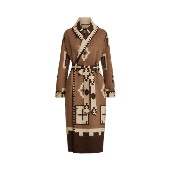 Wendemantel Nelma aus Wolle und Alpaka Ralph Lauren Collection in Braun/Creme 2