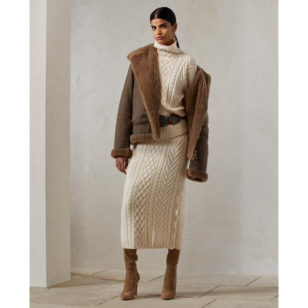 Pullover aus Seide und Kaschmir Ralph Lauren Collection in Ecru 4