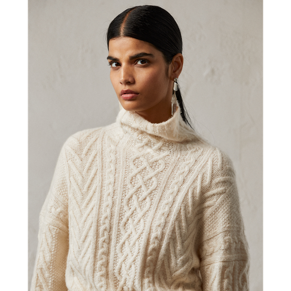 Pullover aus Seide und Kaschmir Ralph Lauren Collection in Ecru 7