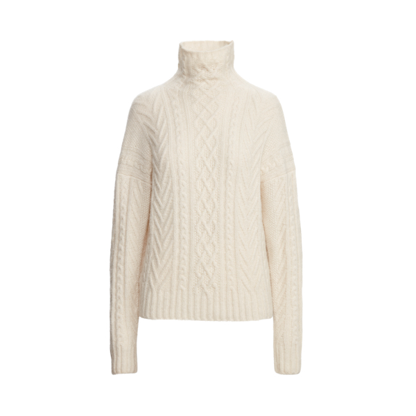 Pullover aus Seide und Kaschmir Ralph Lauren Collection in Ecru 2