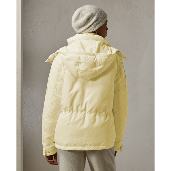 Cream Channing Hooded Down Coat Ralph Lauren Collection 5