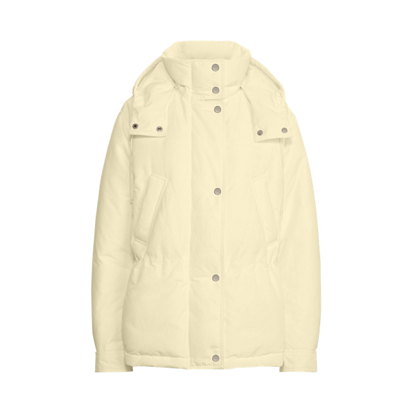 Cream Channing Hooded Down Coat Ralph Lauren Collection 2
