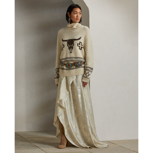 Kaschmir-Rollkragenpullover Ralph Lauren Collection in Ecru multi 4