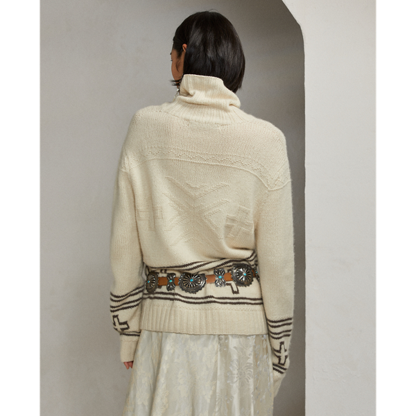 Kaschmir-Rollkragenpullover Ralph Lauren Collection in Ecru multi 5