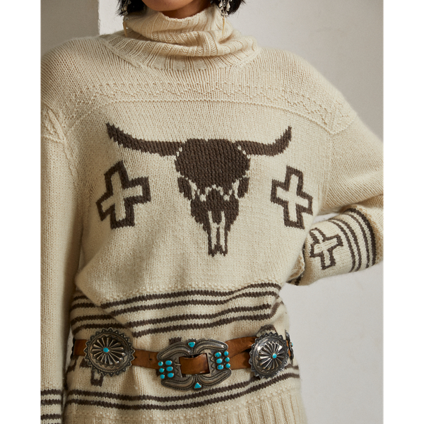 Kaschmir-Rollkragenpullover Ralph Lauren Collection in Ecru multi 6
