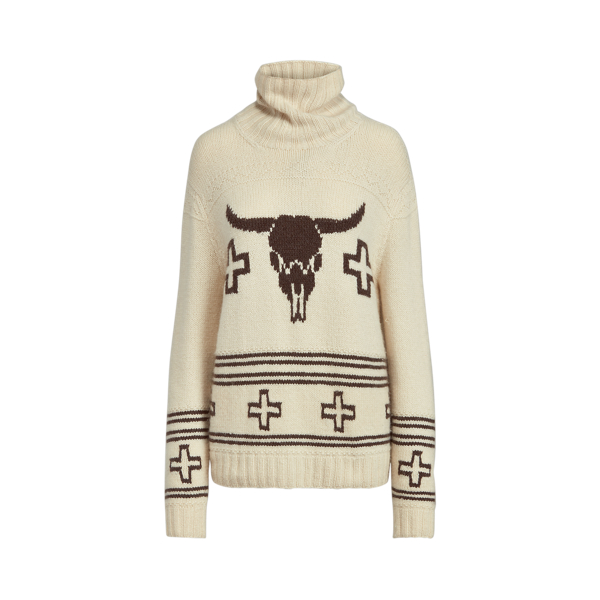 Kaschmir-Rollkragenpullover Ralph Lauren Collection in Ecru multi 2