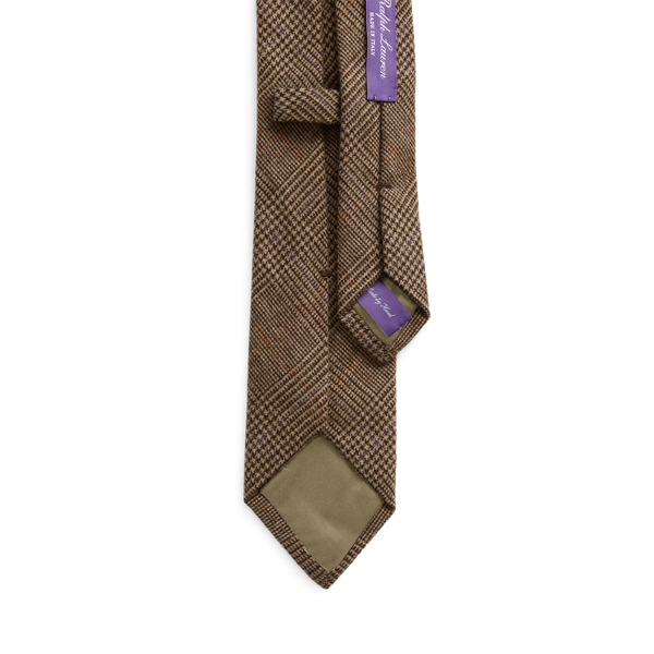 Brown/Truffle Mini Glen Plaid Wool Tie Ralph Lauren Collection 2