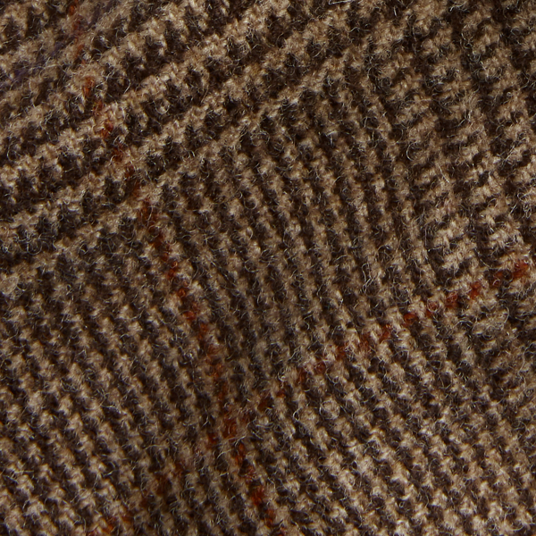 Brown/Truffle Mini Glen Plaid Wool Tie Ralph Lauren Collection 3