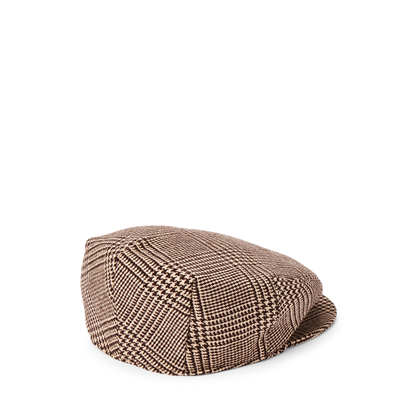 Wollen bakerboypet met Glen-ruit Ralph Lauren Collection in Dark Brown/Truffle 2