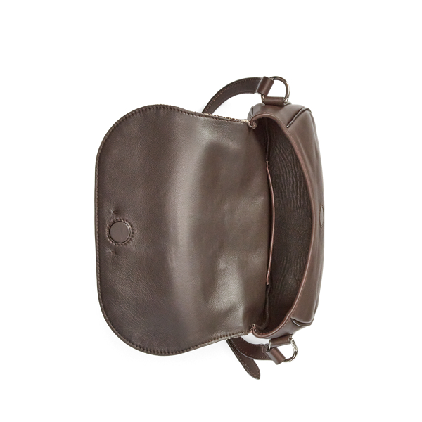 Dark Brown Glen Plaid Welington Shoulder Bag Ralph Lauren Collection 4