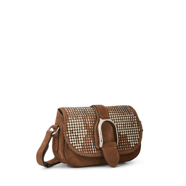 Verzierte Schultertasche Welington Ralph Lauren Collection in Perlenst./Tiefes Taupe 3