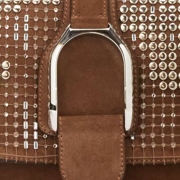 Verzierte Schultertasche Welington Ralph Lauren Collection in Perlenst./Tiefes Taupe 6