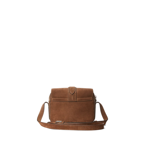 Deep Taupe Welington Suede Crossbody Bag Ralph Lauren Collection 5