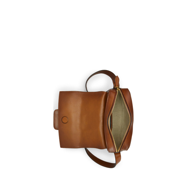 Polierte Umh&auml;ngetasche Welington Ralph Lauren Collection in Gold 4