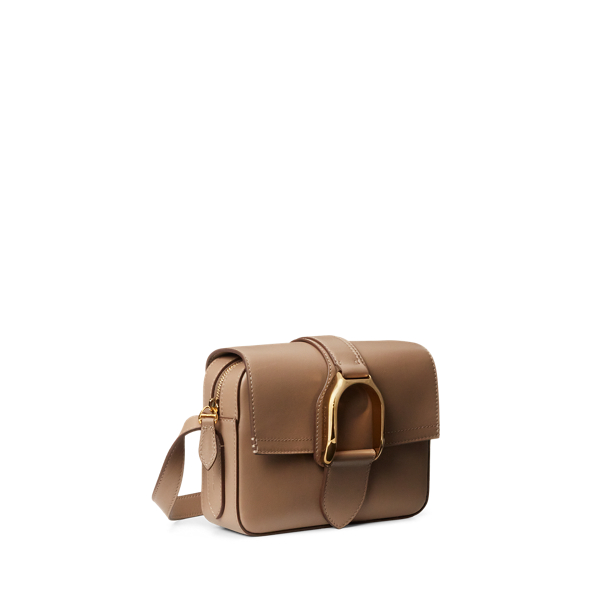 Taupe Welington Calfskin Crossbody Bag Ralph Lauren Collection 3