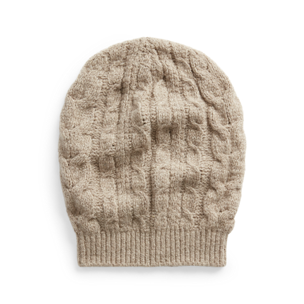 Stone Melange Cable Cashmere Hat Ralph Lauren Collection 2