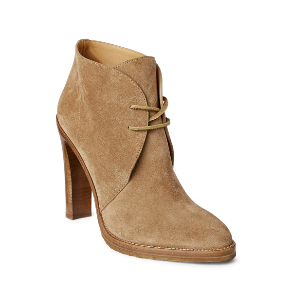 Truffle Jaylen Calf-Suede Bootie Ralph Lauren Collection 2