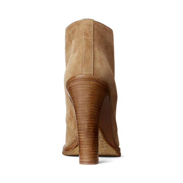 Truffle Jaylen Calf-Suede Bootie Ralph Lauren Collection 3