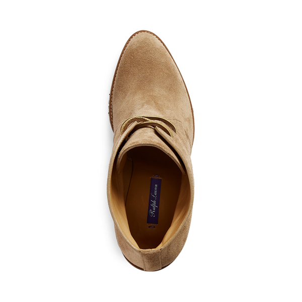 Truffle Jaylen Calf-Suede Bootie Ralph Lauren Collection 4