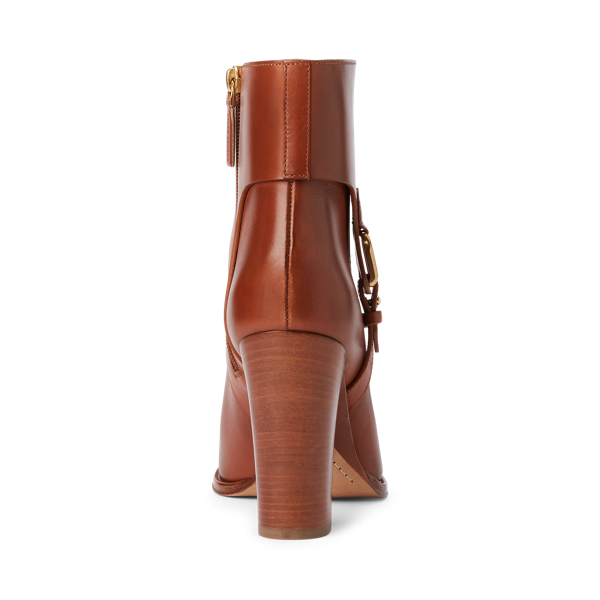 Gold Jiselle Welington Burnished Bootie Ralph Lauren Collection 3