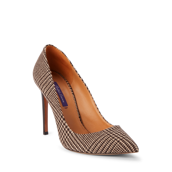 Glencheck-Pumps Celia Ralph Lauren Collection in Dunkelbraun multi 2