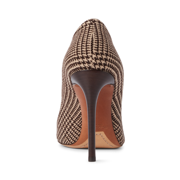 Glencheck-Pumps Celia Ralph Lauren Collection in Dunkelbraun multi 3