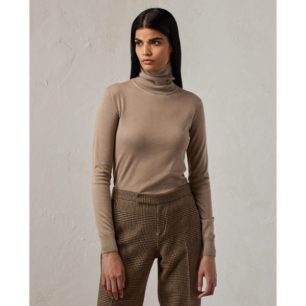 Cashmere Roll Neck Jumper for Women Ralph Lauren® UK