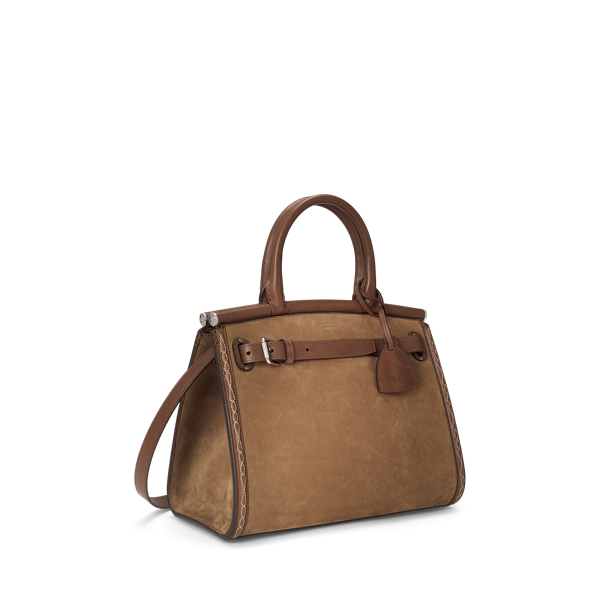 Taupe RL50 Nubuck Medium Bag Ralph Lauren Collection 2