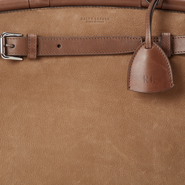 Taupe RL50 Nubuck Medium Bag Ralph Lauren Collection 4