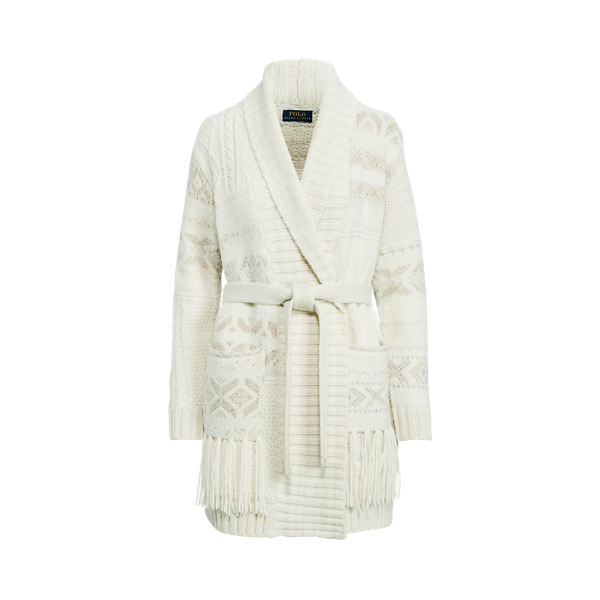 Patchwork Shawl-Collar Cardigan Polo Ralph Lauren 1