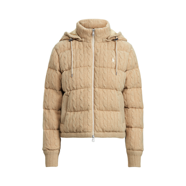 Doudoune torsad&eacute;e &agrave; capuche Polo Ralph Lauren en 1