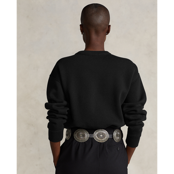 Fleecepullover mit Tuxedo Polo Bear Polo Ralph Lauren in Schwarz 5