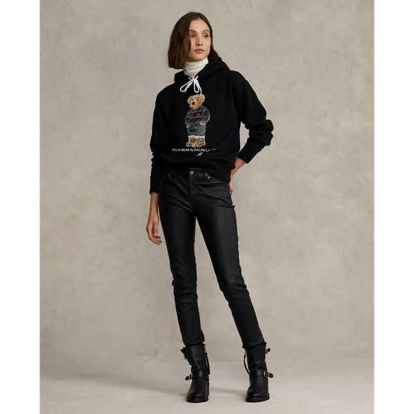 Fleece-Sweatshirt mit Polo Bear Polo Ralph Lauren in Schwarz 4