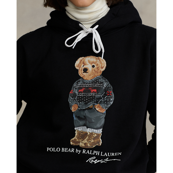 Fleece-Sweatshirt mit Polo Bear Polo Ralph Lauren in Schwarz 6