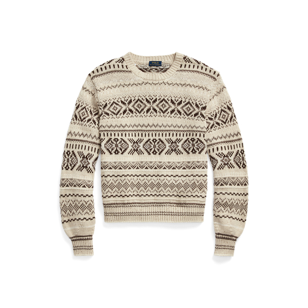 Fair Isle-trui met blousonmouwen Polo Ralph Lauren in 1