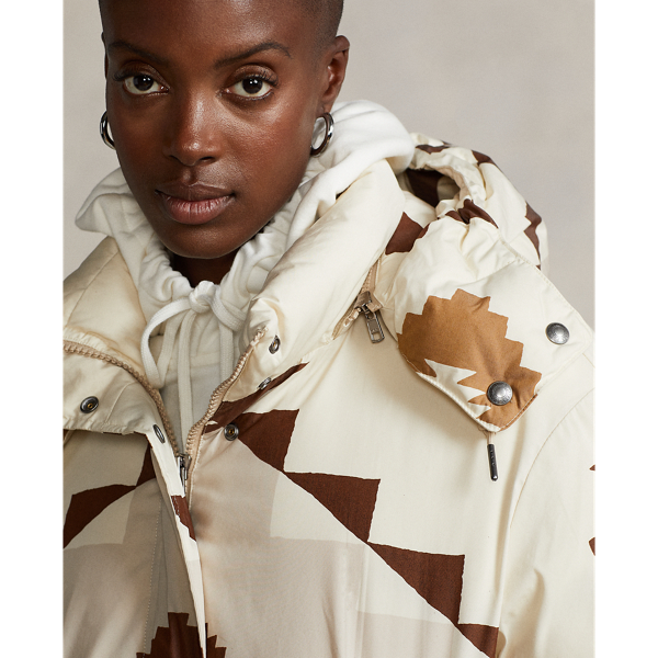 Blanket Oyster Bay Water-Repellent Print Down Coat Polo Ralph Lauren 6
