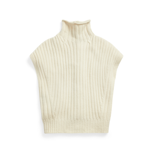 Authentic Cream Wool-Cashmere Dolman Roll Neck Jumper Polo Ralph Lauren 2