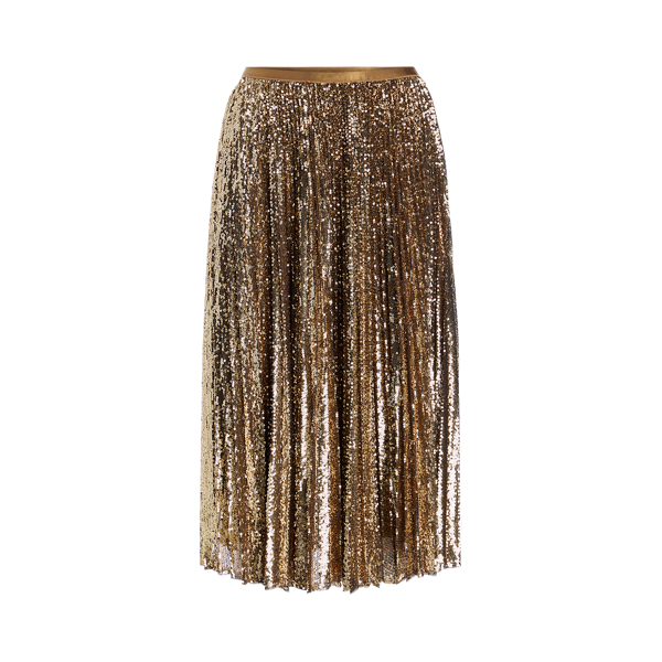 Pleated Sequined Midi Skirt Polo Ralph Lauren 1
