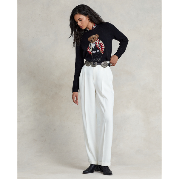 Woll-Kaschmirpullover mit Polo Bear Polo Ralph Lauren in Schwarz multi 4