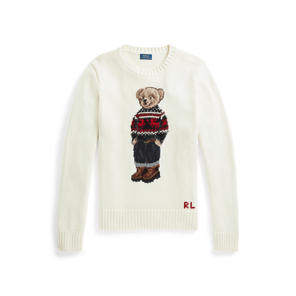 Fair Isle Polo Bear Cotton Jumper