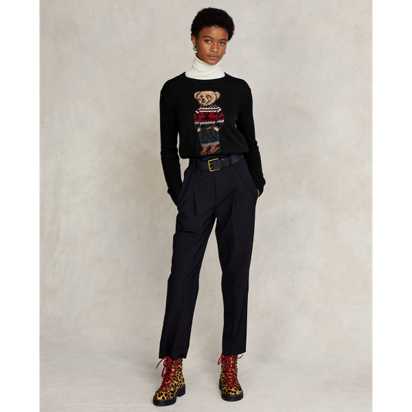 Baumwollpullover mit Fair Isle Bear Polo Ralph Lauren in Schwarz multi 4