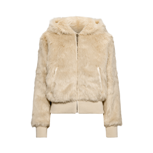 Bomber-Kapuzenjacke aus Kunstpelz Polo Ralph Lauren in 1