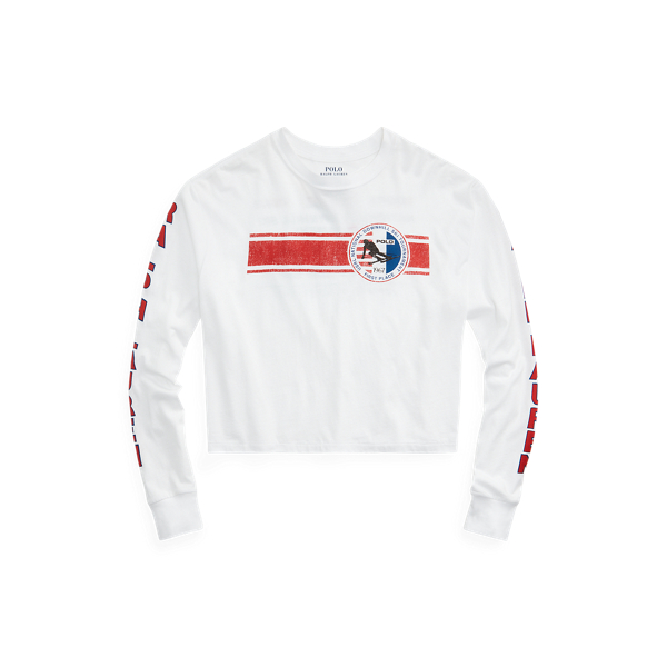 Logo Graphic Long-Sleeve Jersey T-Shirt Polo Ralph Lauren 1