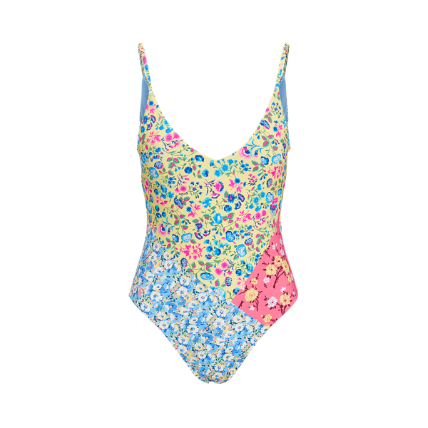 Maillot de bain une pi&egrave;ce fleuri Polo Ralph Lauren en 1
