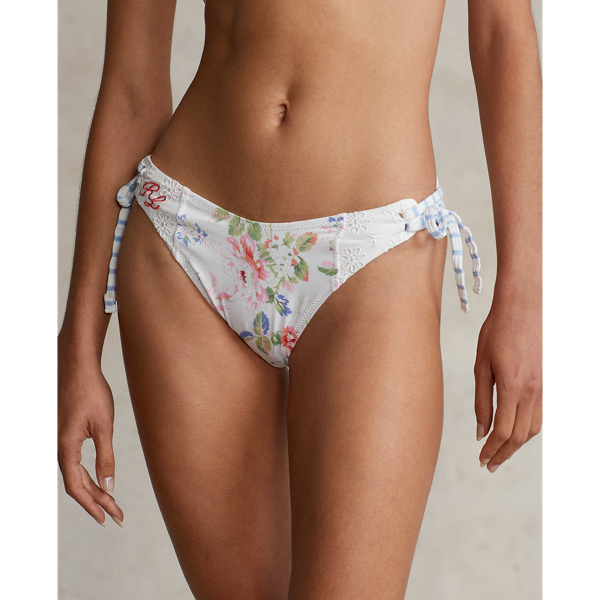 Gebundene Bikinihose mit Blumen Polo Ralph Lauren in Multi 3