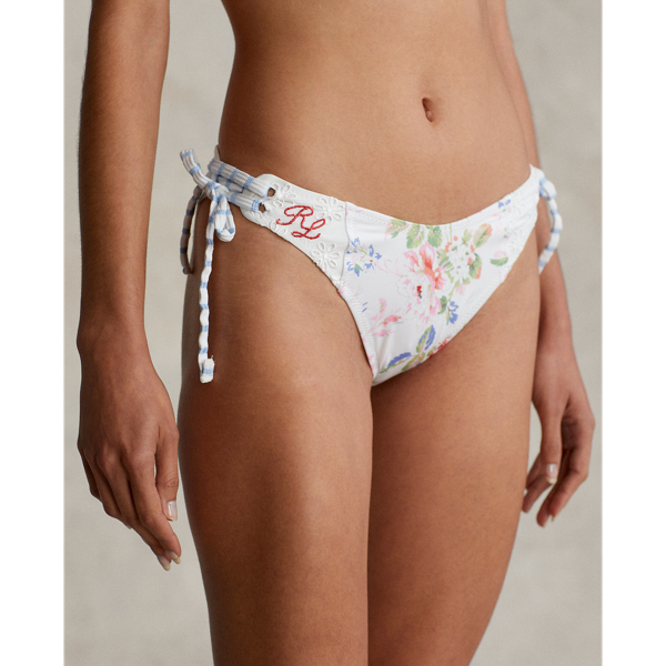 Gebundene Bikinihose mit Blumen Polo Ralph Lauren in Multi 5