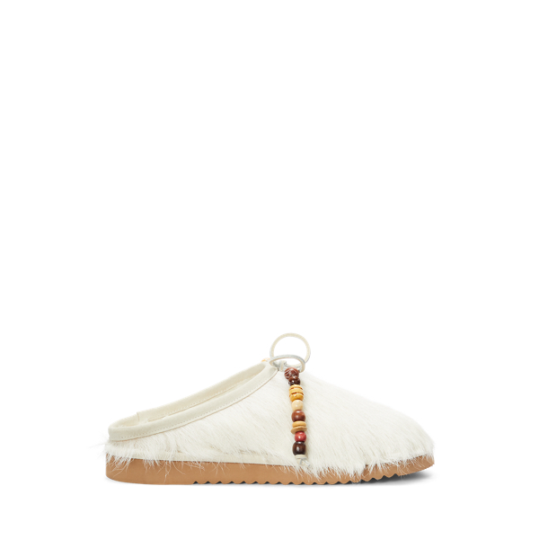 Pantofole in shearling con perline Polo Ralph Lauren in 1
